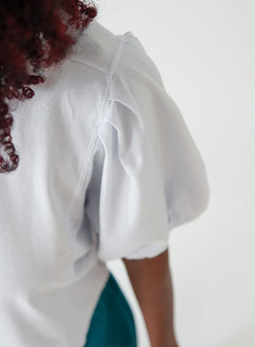 Blusa Branca Gola Redonda Zoe