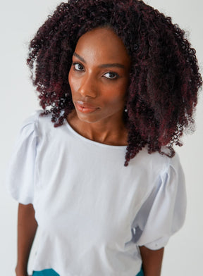 Blusa Branca Gola Redonda Zoe