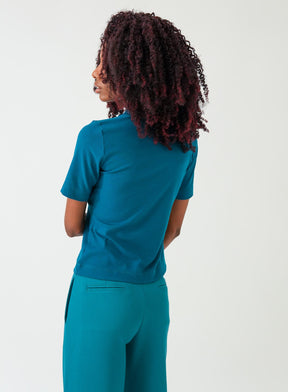 Blusa Azul Petroleo Bel