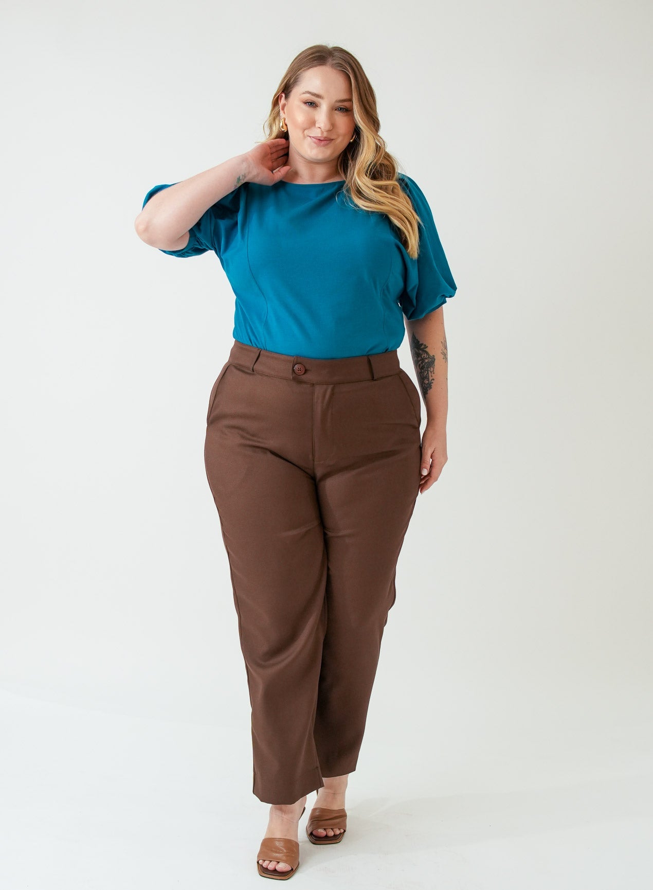 Blusa Azul Petroleo Zoe