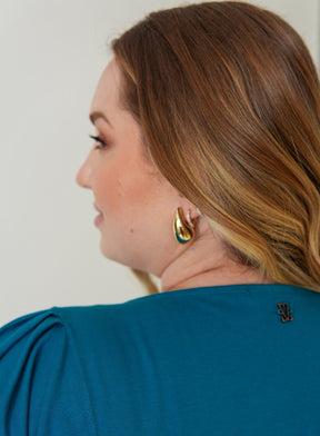 Blusa Azul Petroleo Zoe