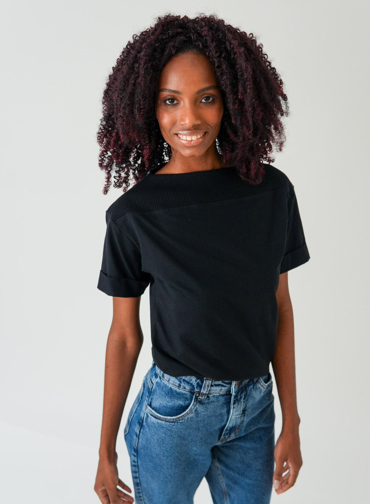 Blusa Ombro A Ombro Preta Yvi