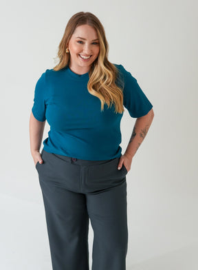 Blusa Azul Petroleo Bel