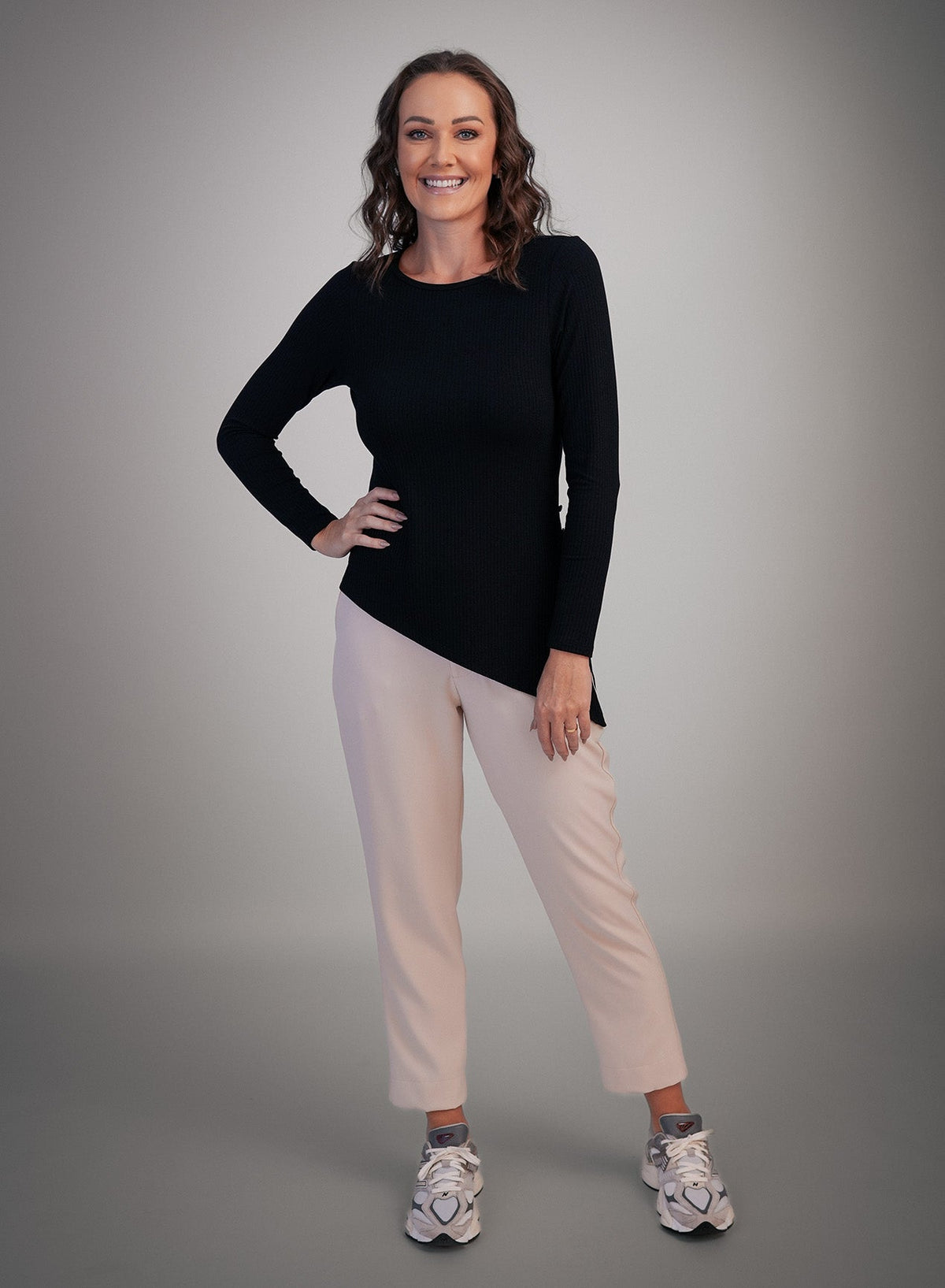 Blusa De Manga Preta Danielle