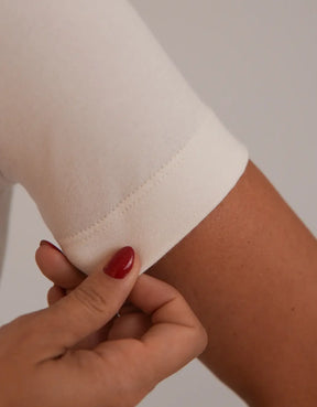 T-shirt Feminina Algodão com Elastano Nina - Off White