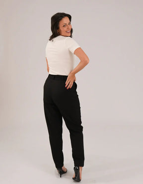 T-shirt Feminina Algodão com Elastano Nina - Off White