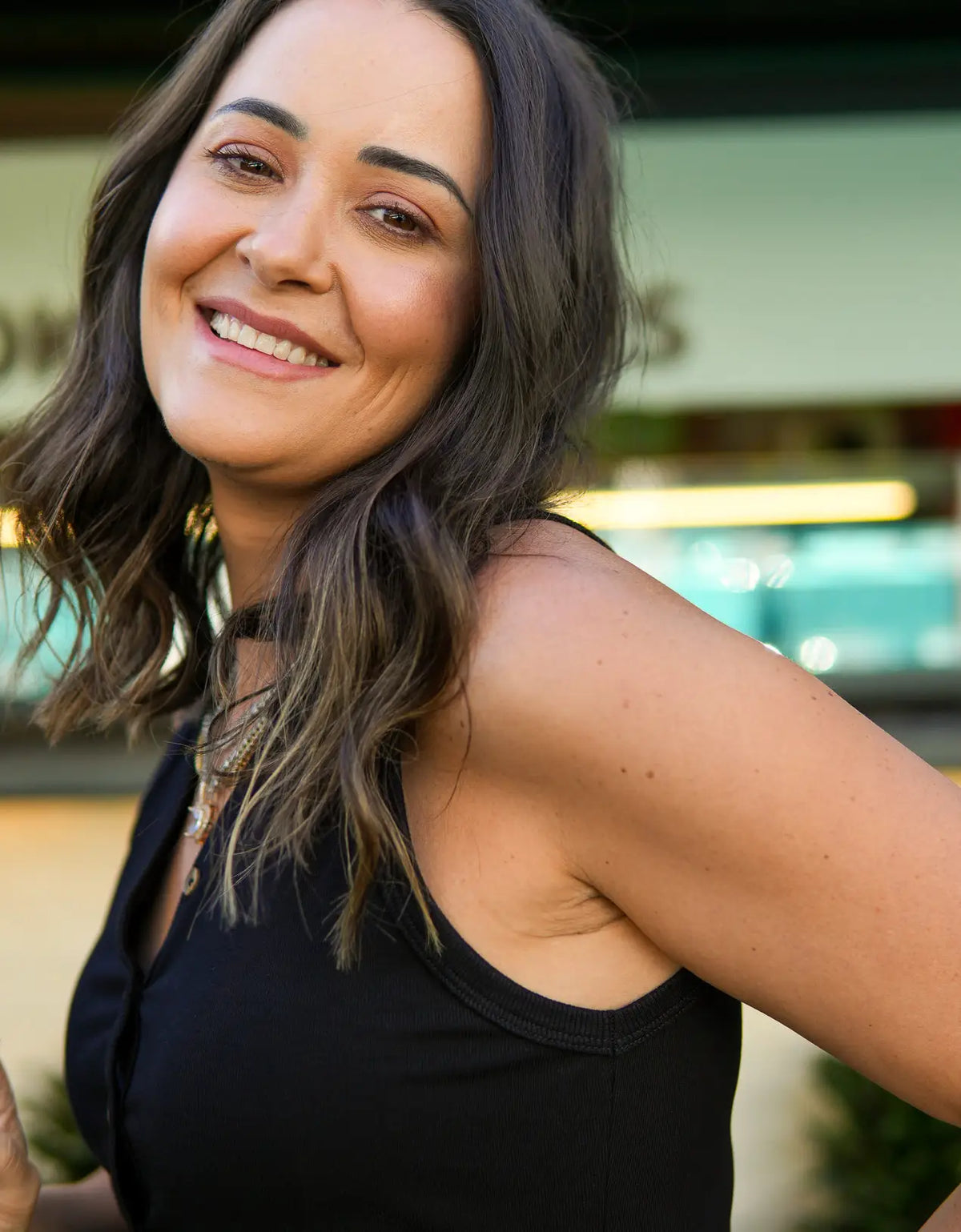 Regata com Botões Dora Preta