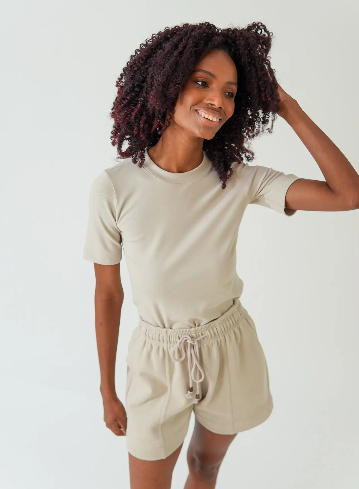 Blusa Tshirt Bege Fendi Bel