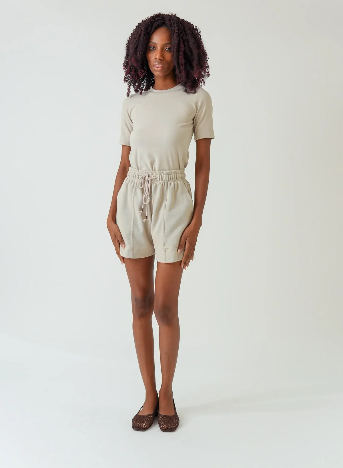 Blusa Tshirt Bege Fendi Bel